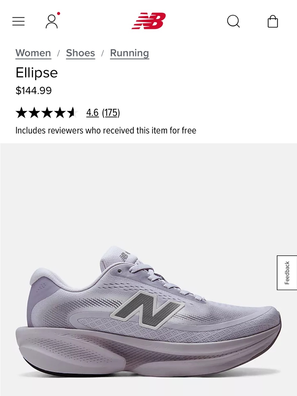 New Balance Women's Light Gray Athletic Sneakers